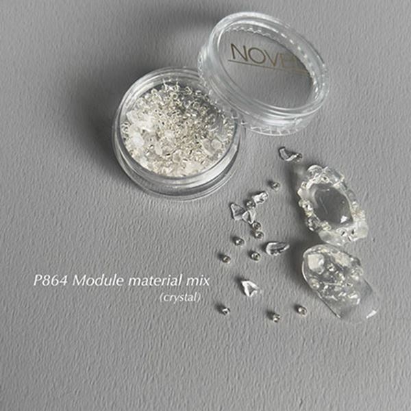 NOVEL P864 Module material mix(crystal) ビーズ1.5gストーン1.4g ノヴェル モジュールマテリアルミッ..