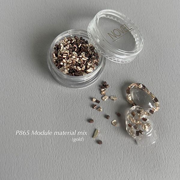 NOVEL P865 Module material mix(gold) ビーズ1.5gストーン1g ノヴェル モジュールマテリアルミックス(..