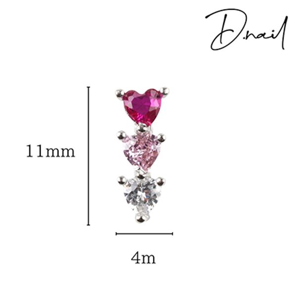 D.nail ジュエリービジューパーツ DS-74 トリニティハート