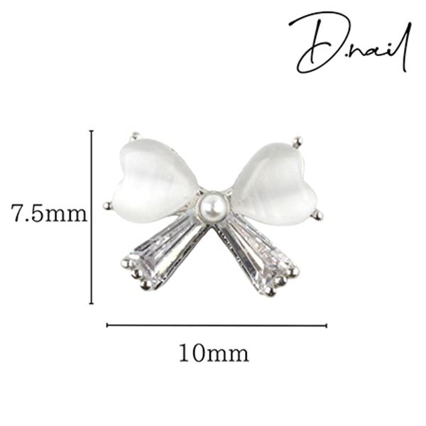 D.nail ジュエリービジューパーツ DS-77 ハートリボン