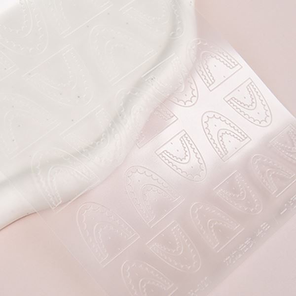 アイスジェル ステンシルステッカー TS-01 レースフレンチ