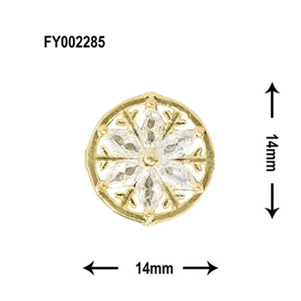 SONAIL リズミックスパークル 雪の結晶 ゴールド FY002285