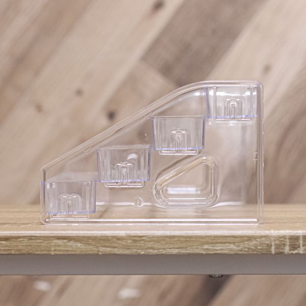 ネイル用品 nailstudyのSHAREYDVA 4段ボトルラック クリア｜アングル3