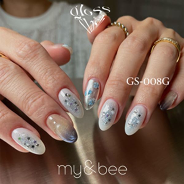 ネイル用品 nailstudyのマイビー グロスフラッシュ008 GS-008G 8ml｜アングル3