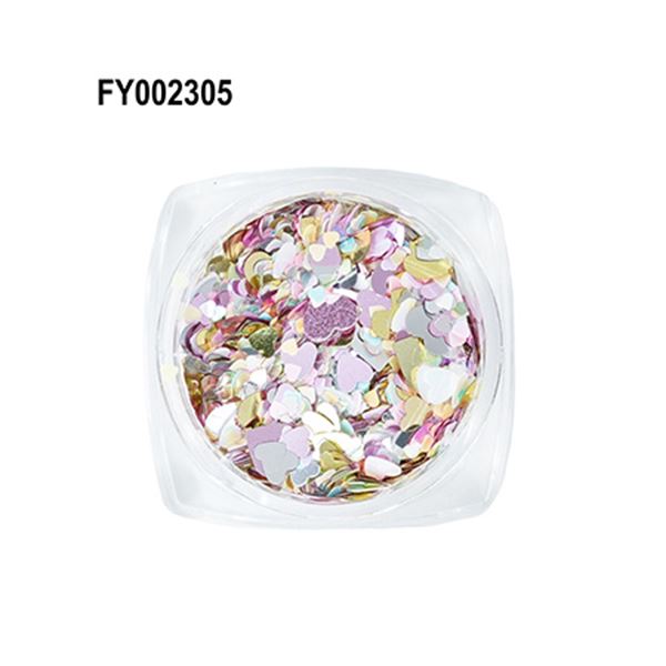 SONAIL ハートMIXホログラム メタルホットピンク FY002305