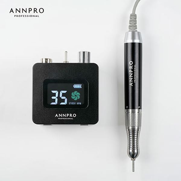 ANNPRO コンパクトコードレスネイルマシーン ブラック