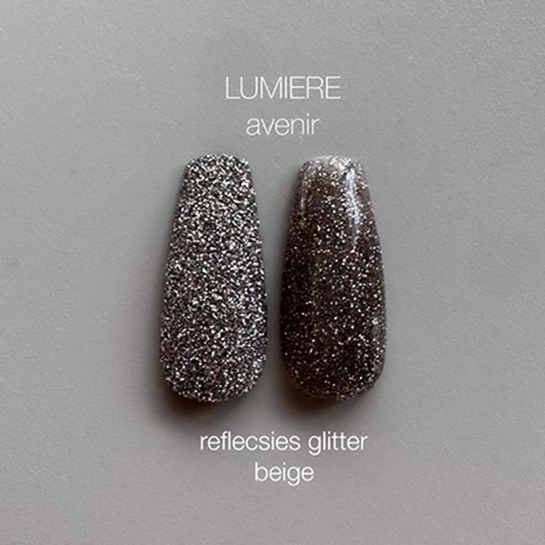 ネイル用品 nailstudyのLUMIERE avenir (ルミエールアヴェニール) リフレクシーズグリッター ベージュ 1.5g｜アングル2