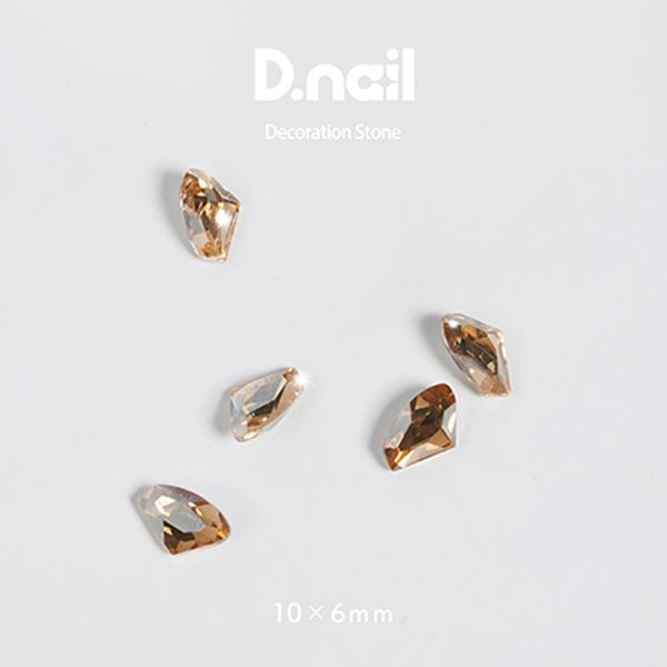 D.nail デコレーションストーン DC-65 エッジカット ベージュ