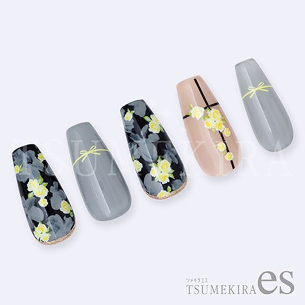 ツメキラ es(エス) 小花 イエロー ES-SFL-005 3