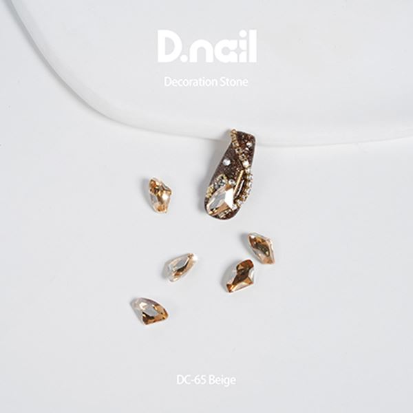 Nail - D.nail デコレーションストーン DC-65 エッジカット ベージュ