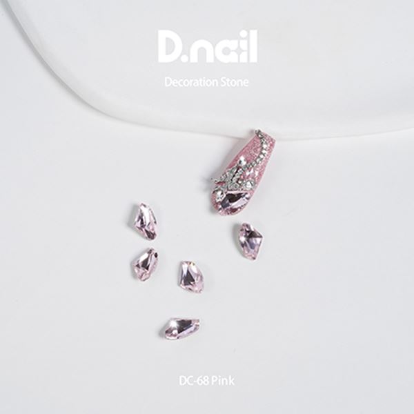 乐天商城 - D.nail デコレーションストーン DC-68 エッジカット ピンク