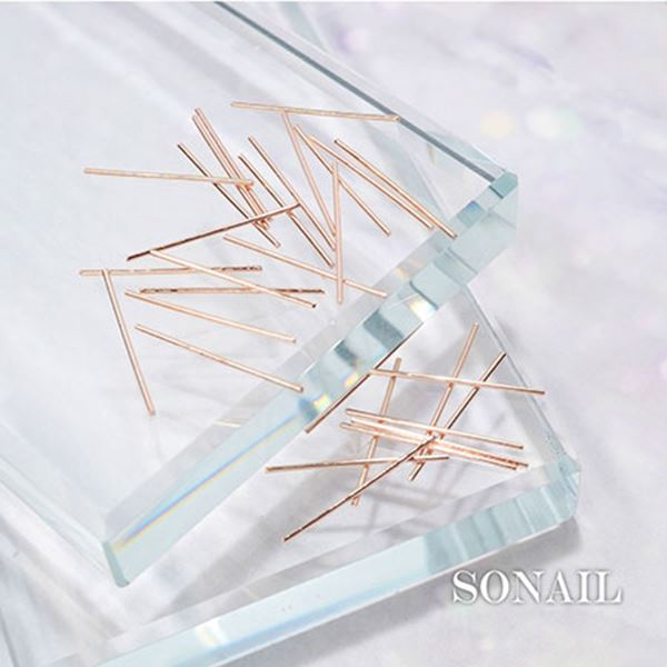 ネイル用品 nailstudyのSONAIL スティックパーツ 15mm ピンクゴールド FY002252｜アングル2