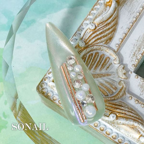 ネイル用品 nailstudyのSONAIL スティックパーツ 15mm ピンクゴールド FY002252｜アングル3