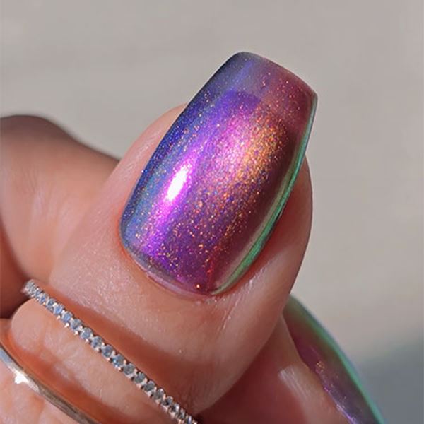 ネイル用品 nailstudyのアイスジェル GENTLEON ムーンミストギャラクシージェル 1760 リーフグロー 3g｜アングル2