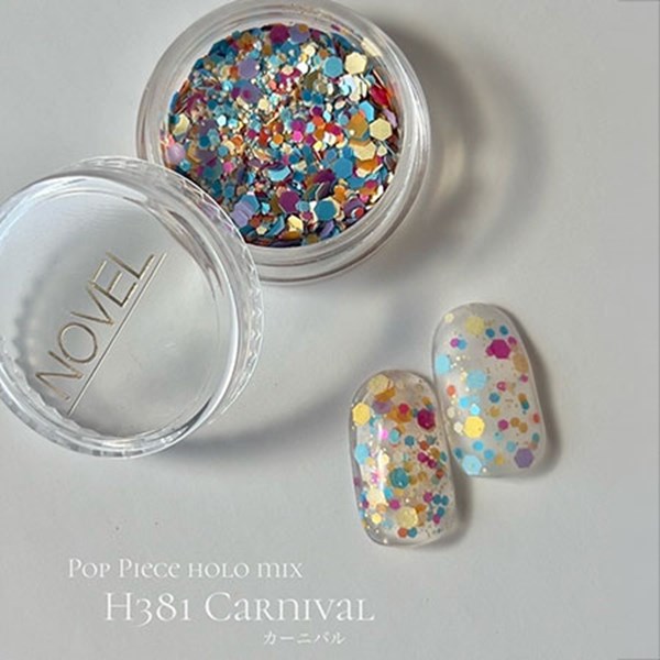 商品到着後レビューを書いて次回使える200円OFFクーポンGETcarnival散りばめるだけで、指先に「遊び心」を。サイズやカラーの異なるホロを絶妙なバランスでミックスした、POPで抜け感のあるホロミックスシリーズ。単色に重ねるだけで奥行きと立体感が生まれ、シンプルなデザインも一気に華やかな印象に仕上がります。さりげなくも、しっかり可愛い。そんな「ちょうどいい存在感」を楽しめるアイテムです。0.75g