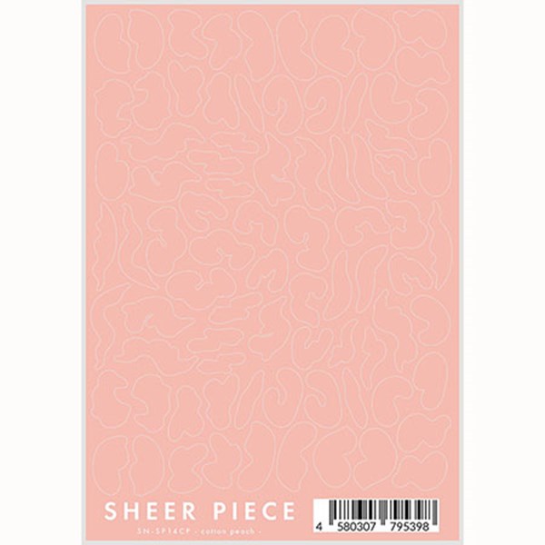 写ネイル SHEER PIECE cotton peach