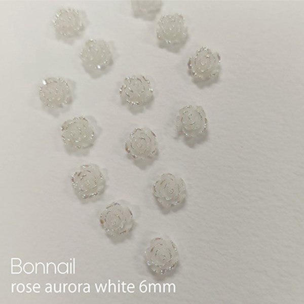 Bonnail ローズ オーロラホワイト 6mm