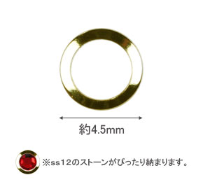 ネイルパーツ スタッズ シャレドワ SHAREYDVA スタッズ メタル 中抜き SS12用 50P ...
