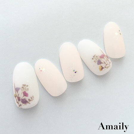 ネイルシール 花 フラワー アメイリー　ネイルシール　No．1-15　ドライフラワー