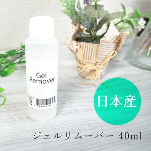 ジェルネイル リムーバー オフ アセトン ジェルリムーバー gel remover 40ml