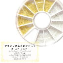 【5/1限定 ポイント5倍】ネイルパーツ ブリオン2色セット ゴールド シルバー プチプラ byNS