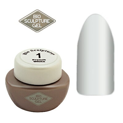 【2/1限定 ポイント5倍】ジェルネイル カラージェル Bio Sculpture Gel バイオスカルプチュアジェル 1フレンチホワイト 10g