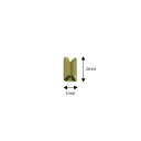 ネイルスタッズ シャレドワ SHAREYDVA スタッズ メタル長方形 1mm×2mm 50P ゴールド