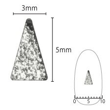 ネイルパーツ シャレドワ SHAREYDVA シャインプレート ロングトライアングル シルバー 20P ネイルパーツ シャレドワ SHAREYDVA シャインプレート ロングトライアングル シルバー 20P