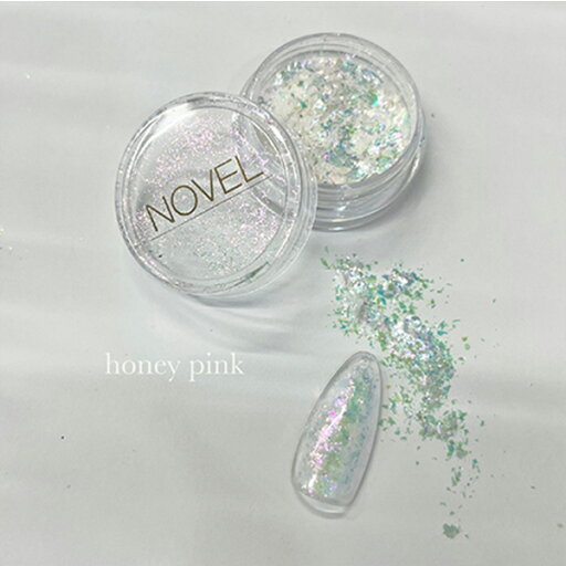 NOVEL ◆Fancy aurora flake honey pink 0.2g NOVEL ◆Fancy aurora flake honey pink 0.2g