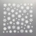 ネイルシール 雪の結晶 ピアドラ ネイルシール スノークリス...