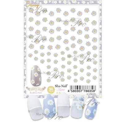 【取寄】ネイルシール 花 フラワー 写ネイルMore ナノ デイジー（ペイント）