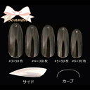 ネイルチップ クリア ボンネイル サンプルチップセット クリアラウンドフルチップ R310