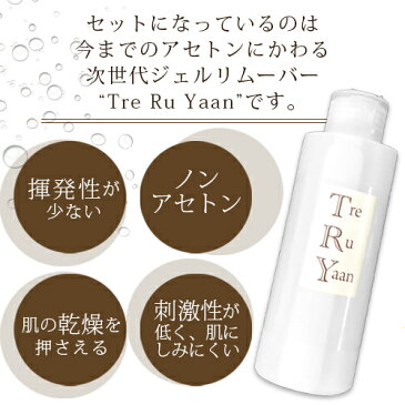 【送料無料】ジェルネイル オフ リムーバー セット キット 国産 トレルヤーン 150ml プロ仕様ジェルネイル オフセット お買い物マラソン