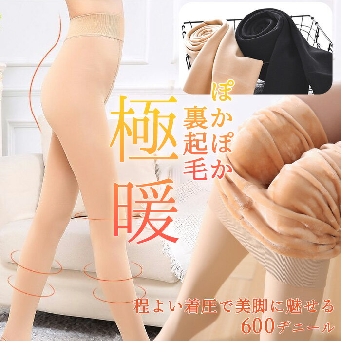 【1000円ポッキリ 送料無料】 裏起毛 裏起毛タイツ 極厚 レディース 着圧 ボトムス ストッキング インナー 下着 冬 暖か あったか 極暖 防寒 保温 ブ...