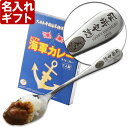 名入れ プレゼント カレー専用スプーン カレー好き お誕生日 父の日 母の日 名前入りギフト《【2本×2食】名入れ カレースプーン ＆ 海軍カレー 【ペアセット】》 よこすか海軍カレー 名入れ 【父の日】 あす楽 母の日 父の日 最短 1