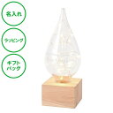 名入れ しずくライト LED 送料無料 ライト ガラス ラッピング ギフトバッグ プレゼント クリスマス ホワイトデー 彼氏 彼女 カップル 誕生日 父の日 母...