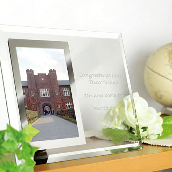 名入れ フォトフレーム プレート タテ ゴールド 送料無料 写真たて 出産祝い 新築祝い ラッピング ギフトバッグ プレゼント クリスマス バレンタインデー ホワイトデー 母の日 父の日 送別会 開店祝い 開業記念 敬老の日 名入れギフトの日 [2]