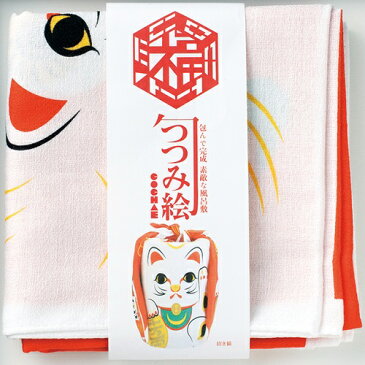 【ゆうパケット対応】福コチャエ 「招き猫」 こちゃえの小さい風呂敷 48センチ FUROSHIKI COCHAE むす美 むすび 風呂敷の世界 エコ ECO ふろしきや きざみ屋 ハッピープレゼントネコ