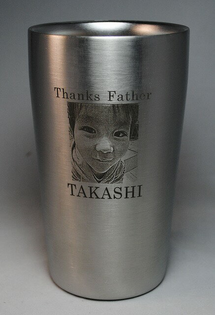 似顔絵タンブラー 孫、子供,、祖父母の絵彫刻　似顔絵彫刻　人気です。サーモス　THERMOS　 ステンレスタンブラー（400cc）　JDI-400 真空二重構造　オリジナル　名入れ彫刻無料　ペット彫刻　写真彫刻　手書き彫刻　似顔絵彫刻　画像彫刻　イラスト彫刻 凹状に彫りますので耐久性向上。