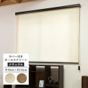 カバー付 ロールスクリーン フルネス エクシヴ エクシブ ナチュラルタイプ 規格品 幅45cm 高さ135cm インテリア カーテン ブラインド 窓 DIY リフォーム(3)