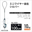 ピクチャーレール用ミニワイヤー自在/シルバー　100cm　No.1050 福井金属工芸