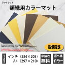 額縁用カラーマット インチ(254×203mm)/ A4(297×210mm) ※アウトレット品につき、ご注文後の変更・キャンセル、返品・交換は対応不可となります ★