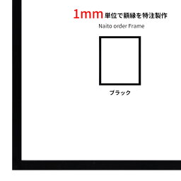 【タテヨコ合計1201~1300mmまで】 オーダーフレーム NS004 ブラック(09-MT117) 前面UVカットアクリル仕様 ラーソン・ジュール ※オーダー品につき注文後のキャンセル・返品交換不可