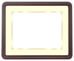 写真用額縁　D717/セピア　ハガキ(152×102mm)専用　前面アクリル仕様　マット付き（金色細縁付き） ラーソン・ジュール