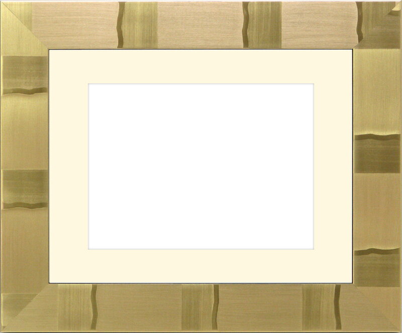 写真用額縁　エスポワール/ゴールド　B4（364×257mm）　前面アクリル仕様　マット付（金色細縁付き）