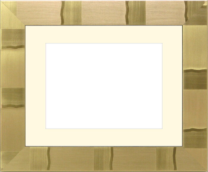 写真用額縁　エスポワール/ゴールド　B4（364×257mm）　前面アクリル仕様　マット付（金色細縁付き）