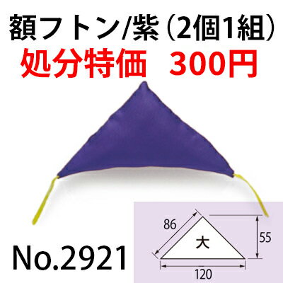 処分特価額フトン　大/紫（2個1組）