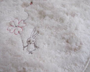 【メール便OK!!】≪薄茶水玉・うさぎ刺繍≫エプロンスタイ 【赤ちゃん・ベビー出産祝い・男の子/女の子】今治タオル・コンテックス/ミュール オーガニックコットン【楽ギフ_のし宛書】【楽ギフ_メッセ入力】【楽ギフ_包装】 05P22Jul11