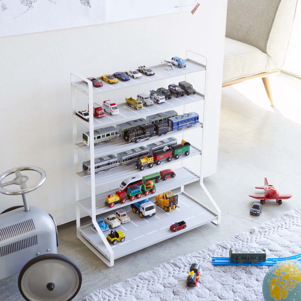 tower 組立式 ミニカー＆レールトイラック タワー ホワイト