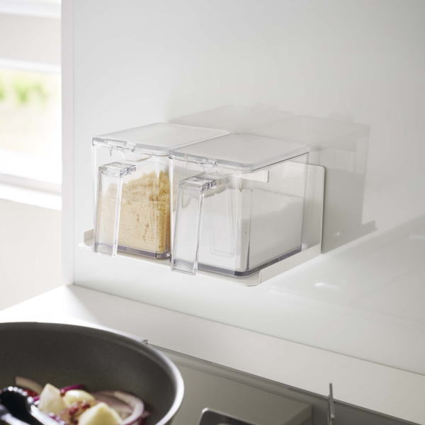 tower マグネット調味料ストッカーラック タワー ホワイト